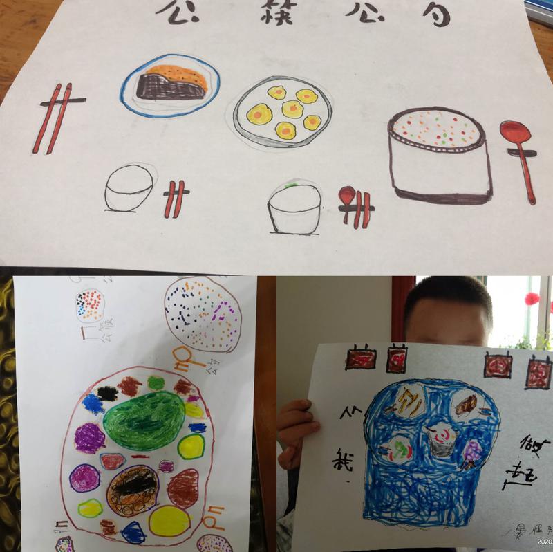 "我眼中的公勺公筷"——记双流区金桥红石幼儿园中二班开展公筷公勺